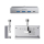 Orico USB-C - 3x USB-A 3.0, USB-C 3.0 - srebrny (na zacisk, do biu - 1343434 - zdjęcie 2